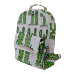 Prickle Plants2 Flap Pocket Backpack (large)