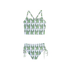 Prickle Plants Girls  Tankini Swimsuit by ArtByAng