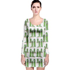 Prickle Plants Long Sleeve Bodycon Dress by ArtByAng