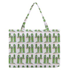 Prickle Plants Zipper Medium Tote Bag by ArtByAng