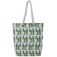 Prickle Plants Full Print Rope Handle Tote (small) by ArtByAng