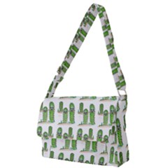 Prickle Plants Full Print Messenger Bag by ArtByAng