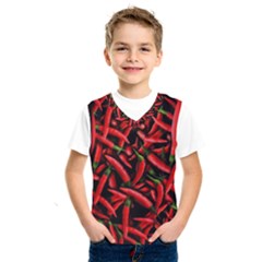 Red Chili Peppers Pattern Kids  Sportswear by bloomingvinedesign