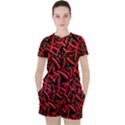 Red Chili Peppers Pattern Women s Tee and Shorts Set View1