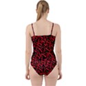 Red Chili Peppers Pattern Cut Out Top Tankini Set View2