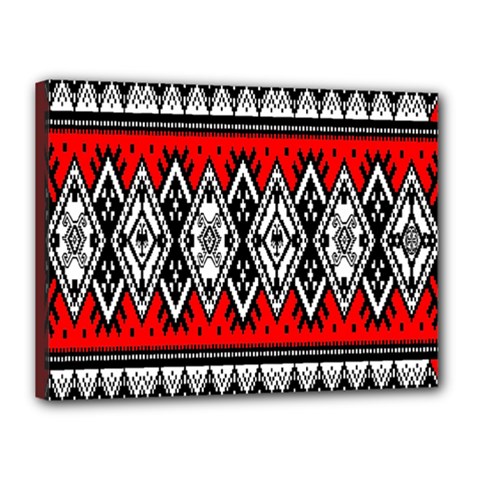 Decoration Pattern Style Retro Canvas 16  X 12  (stretched) by Nexatart