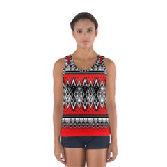 Decoration Pattern Style Retro Sport Tank Top  by Nexatart