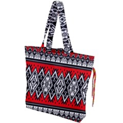 Decoration Pattern Style Retro Drawstring Tote Bag by Nexatart