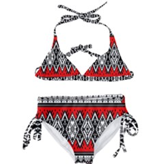 Decoration Pattern Style Retro Kids  Classic Bikini Set