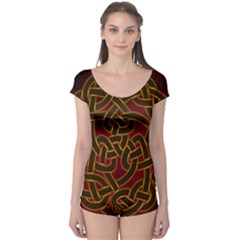 Beautiful Art Pattern Boyleg Leotard 