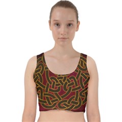 Beautiful Art Pattern Velvet Racer Back Crop Top by Nexatart