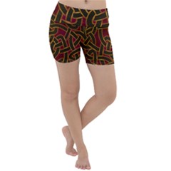 Beautiful Art Pattern Lightweight Velour Yoga Shorts