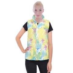 Abstract Pattern Color Art Texture Women s Button Up Vest by Nexatart