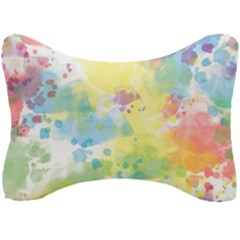 Abstract Pattern Color Art Texture Seat Head Rest Cushion by Nexatart