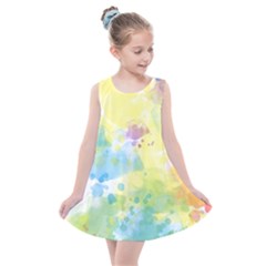 Abstract Pattern Color Art Texture Kids  Summer Dress