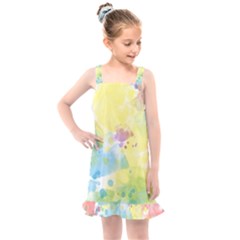 Abstract Pattern Color Art Texture Kids  Overall Dress by Nexatart