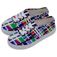 Color Graffiti Pattern Geometric Kids  Classic Low Top Sneakers by Nexatart