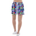 Color Graffiti Pattern Geometric Tennis Skirt View2