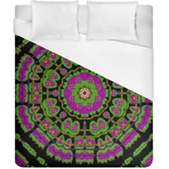 Flowers And More Floral Dancing A Happy Dance Duvet Cover (california King Size) by pepitasart