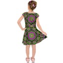 Flowers And More Floral Dancing A Happy Dance Kids  Short Sleeve Dress View2