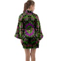 Flowers And More Floral Dancing A Happy Dance Long Sleeve Kimono Robe View2