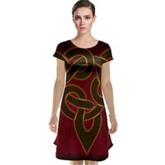 Beautiful Art Pattern Cap Sleeve Nightdress by Nexatart