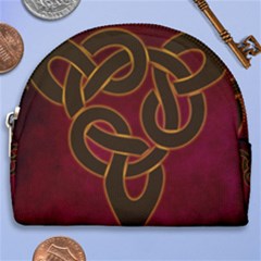 Beautiful Art Pattern Horseshoe Style Canvas Pouch