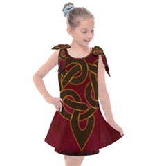 Beautiful Art Pattern Kids  Tie Up Tunic Dress by Nexatart