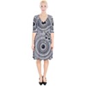 Graphic Design Round Geometric Wrap Up Cocktail Dress View1