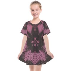 Glitch Glitch Art Grunge Distortion Kids  Smock Dress