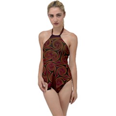 Beautiful Art Pattern Go With The Flow One Piece Swimsuit