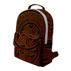 Beautiful Art Pattern Flap Pocket Backpack (large)