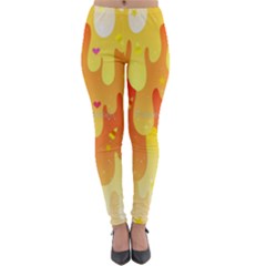 Candy Corn Slime Lightweight Velour Leggings