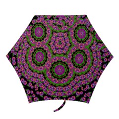 Flowers And More Floral Dancing A Power Peace Dance Mini Folding Umbrellas by pepitasart