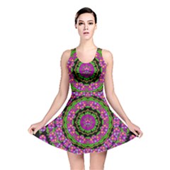 Flowers And More Floral Dancing A Power Peace Dance Reversible Skater Dress by pepitasart