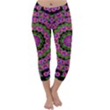 Flowers And More Floral Dancing A Power Peace Dance Capri Winter Leggings  View1