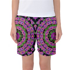 Flowers And More Floral Dancing A Power Peace Dance Women s Basketball Shorts