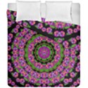 Flowers And More Floral Dancing A Power Peace Dance Duvet Cover Double Side (California King Size) View1