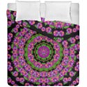 Flowers And More Floral Dancing A Power Peace Dance Duvet Cover Double Side (California King Size) View2