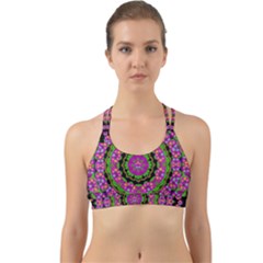 Flowers And More Floral Dancing A Power Peace Dance Back Web Sports Bra by pepitasart