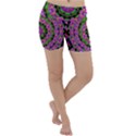 Flowers And More Floral Dancing A Power Peace Dance Lightweight Velour Yoga Shorts View1