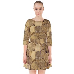 Gold Coins Smock Dress by quinncafe82