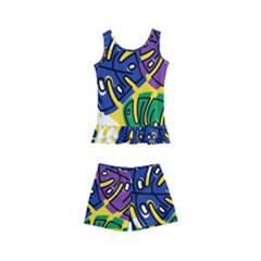 Design Decoration Decor Pattern Kid s Boyleg Swimsuit by Nexatart