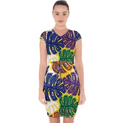 Design Decoration Decor Pattern Capsleeve Drawstring Dress  by Nexatart