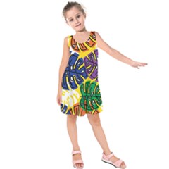 Design Decoration Decor Pattern Kids  Sleeveless Dress by Nexatart