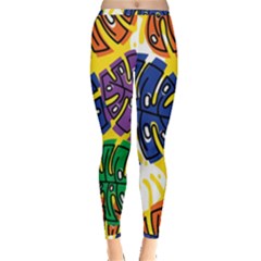 Design Decoration Decor Pattern Inside Out Leggings by Nexatart