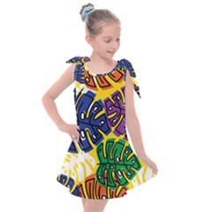 Design Decoration Decor Pattern Kids  Tie Up Tunic Dress by Nexatart