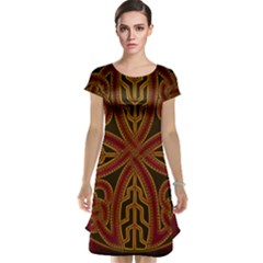 Beautiful Art Pattern Cap Sleeve Nightdress by Nexatart