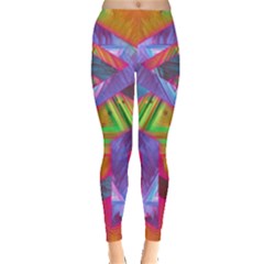 Glitch Glitch Art Grunge Distortion Leggings  by Nexatart