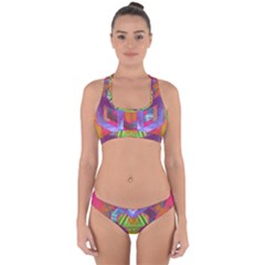 Glitch Glitch Art Grunge Distortion Cross Back Hipster Bikini Set by Nexatart